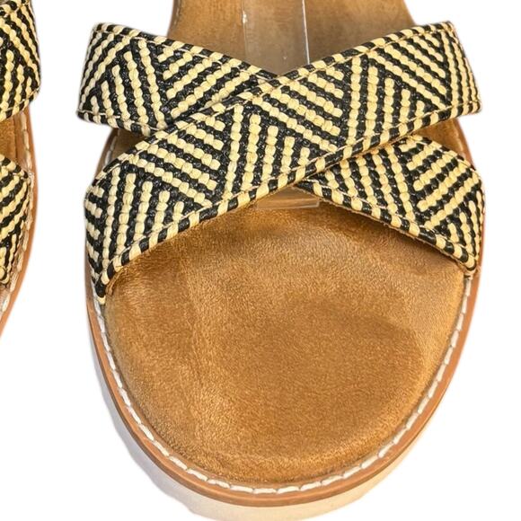 BOBS by Skechers Memory Foam Sandals Women’s Sz 10 Espadrille Wedge Coastal Boho - Picture 10 of 12